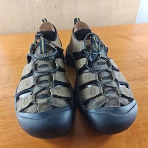 Keen Close Toe Hiking Sandals Newport Waterproof Leather Bungee Laces Outdoors